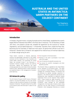 australia and the united states in antarctica: warm partners on the