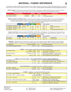 material / fabric reference