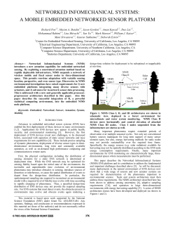 Networked Infomechanical Systems: A Mobile Embedded