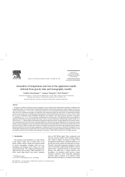 Anomalies of temperature and iron in the uppermost mantle inferred