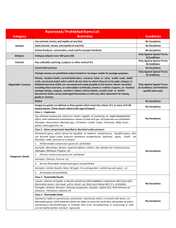 Exclusion List