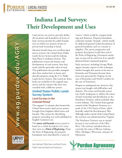 Indiana Land Surveys: Their Development and