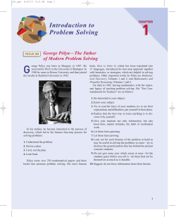 Introduction to Problem Solving