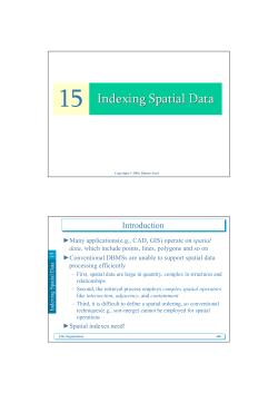 Indexing Spatial Data