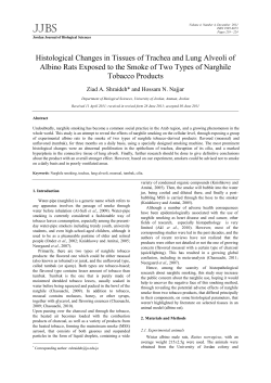 Histological Changes in Tissues of Trachea and Lung Alveoli of
