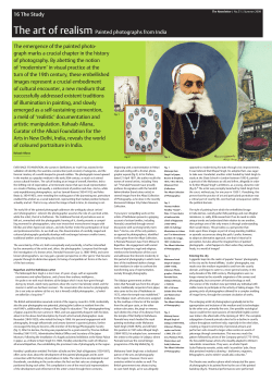 16 The Study The art of realism Painted photographs from India The