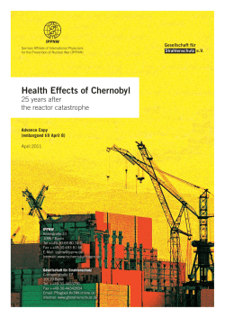 Health Effects of Chernobyl - International Physicians for the