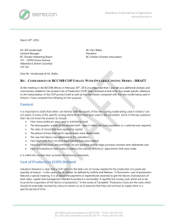 Context Cost of Production (COP) Defined