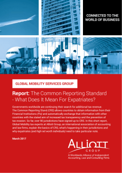 The Common Reporting Standard