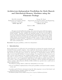 Architecture-Independent Parallelism for Both Shared