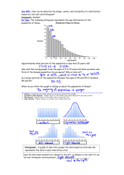 Aim #91: How can we describe the shape, center, and variability of a