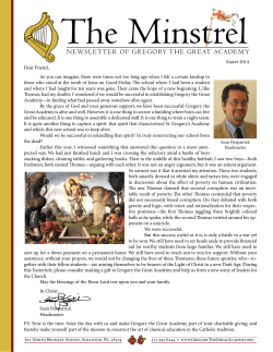 2014 Easter - Gregory the Great Academy