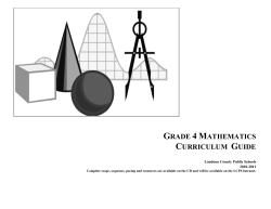 grade 4 mathematics curriculum guide