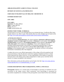 CHEM 2041 Fundamentals of Organic Chemistry