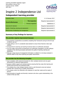 Inspire 2 Independence Ltd