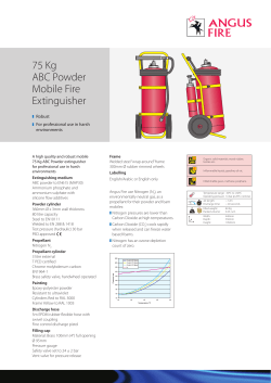 75 Kg ABC Powder Mobile Fire Extinguisher