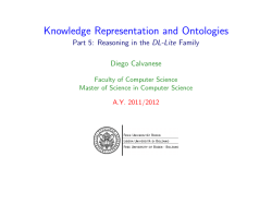 Reasoning in the DL-Lite Family