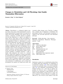Changes to Metabolism and Cell Physiology that Enable