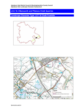 LCA 10.3 Marwsorth and Pitstone Chalk Quarries