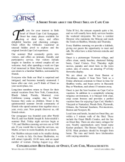 Onset Brochure - Congregation Beth Israel of Onset