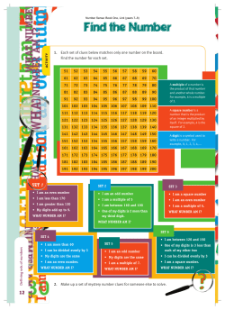 Find the Number