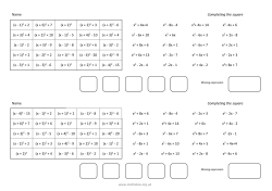 (x + 2)2 - Mathsbox