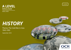 OCR A Level History Delivery Guide