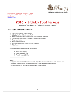2016 - Holiday Food Package