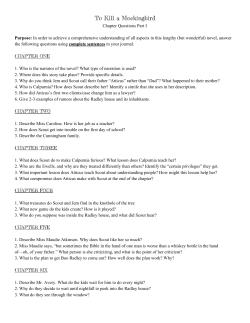 To Kill a Mockingbird