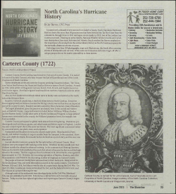 North Carolina`s Hurricane History Carteret County (1722)