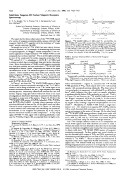 Solid-state Tungsten- 183 Nuclear Magnetic Resonance
