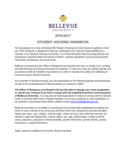Student Housing Handbook