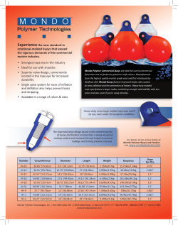 Selection Chart - Mondo Polymer Technologies