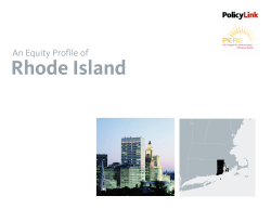 An Equity Profile of Rhode Island