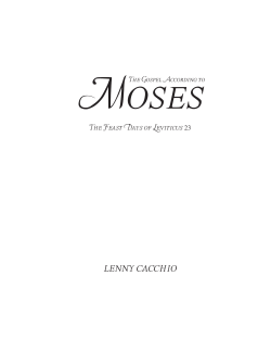 The Feast Days of Leviticus 23