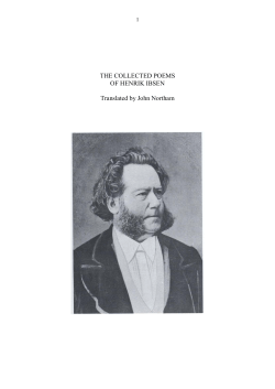 THE COLLECTED POEMS OF HENRIK IBSEN Translated by John