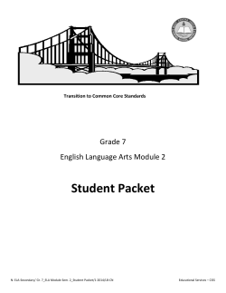 Student Packet