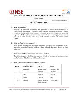national stock exchange of india limited