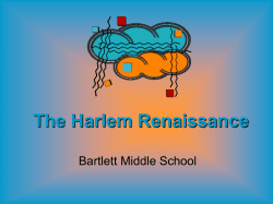 Harlem Renaissance Lesson