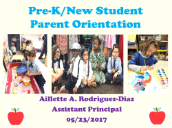 Pre-K Parent Orientation - Miami