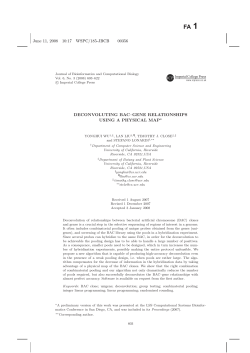 deconvoluting bac&ndash;gene relationships using a physical map