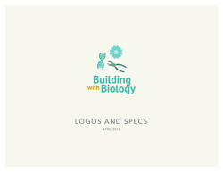 Building with Biology, logos and specs