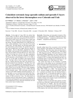Coincident extremely large sporadic sodium and sporadic E layers