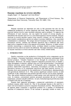 1996 Enzyme Reactions Chapter