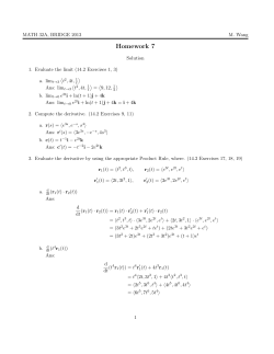 Homework 7 Solution
