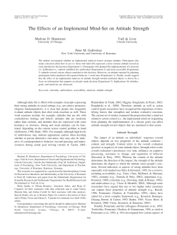 The Effects of an Implemental Mind