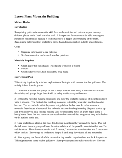 Lesson Plan: Mountain Building