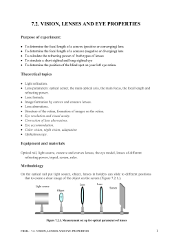 7.2. VISION, LENSES AND EYE PROPERTIES