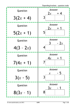 4(3 &ndash; 2x) - Teachit Maths