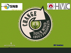 From ash to fertilizer - European Sustainable Phosphorus Platform